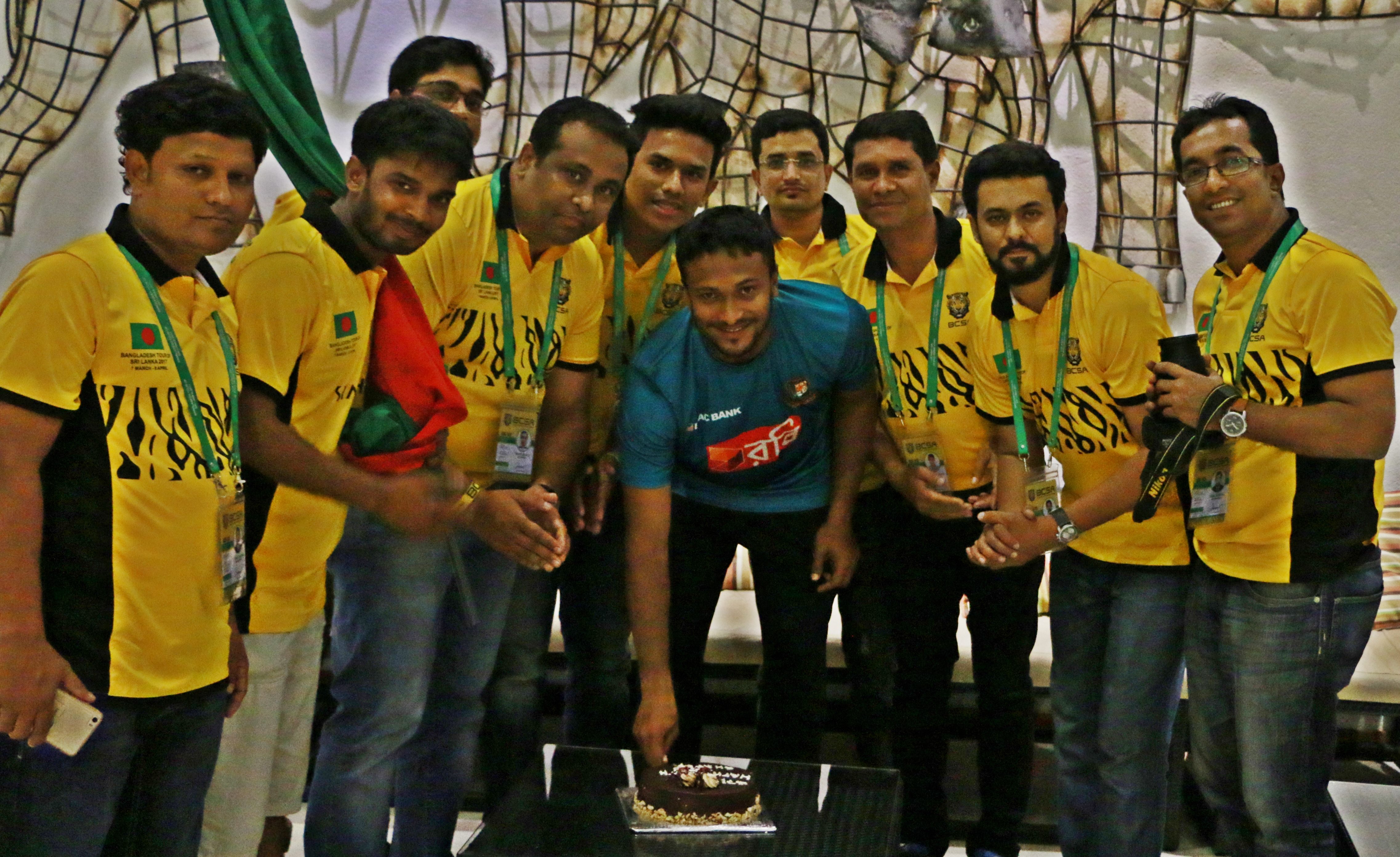 সাকিবের জন্মদিন উদযাপন