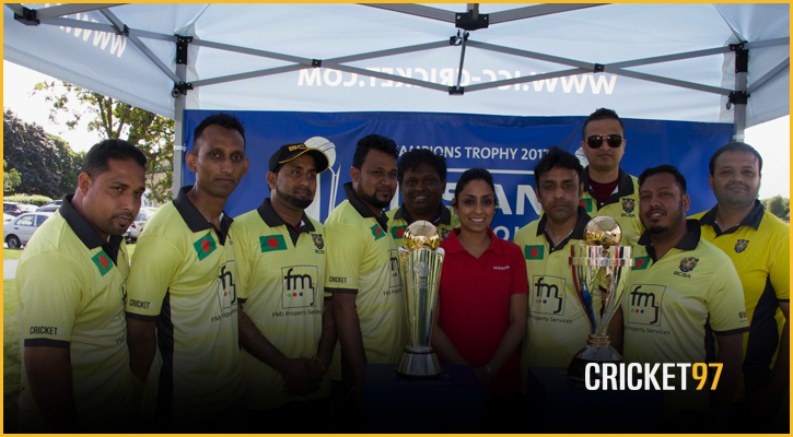 রোডশো'র অংশ হিসেবে লন্ডন ঘুরে গেলো  চ্যাম্পিয়ন্স ট্রফি