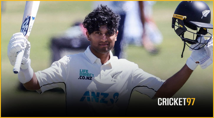 রাচিনের ব্যাটে ডাবল হান্ড্রেড, অভিজ্ঞতায় তিন টেস্ট