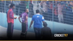 Mithun Responds with the Bat Amid Chants from the Stands