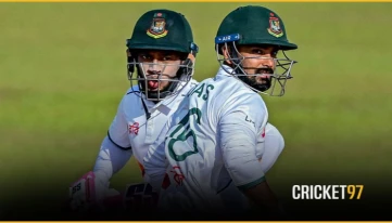 Liton Falls Before Tea After Revival Stand with Mushfiqur; Bangladesh 144/5