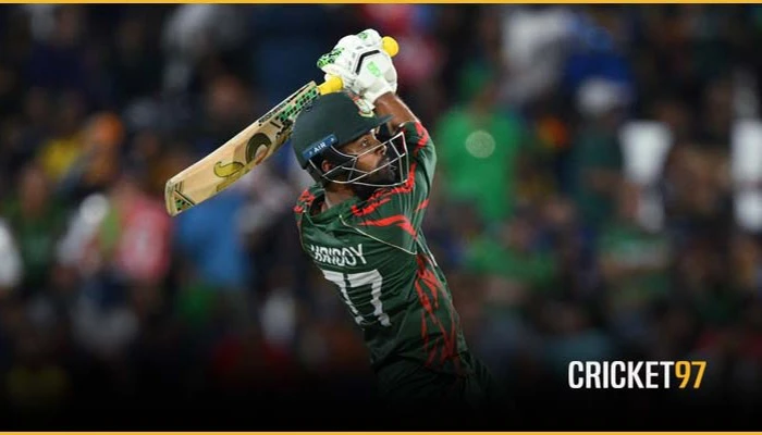 তাওহীদ হৃদয়ের ক্যারিয়ার সেরা রেটিং, র‍্যাংকিংয়ে বাংলাদেশের শীর্ষে