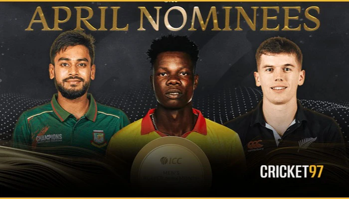 Mehidy Hasan Miraz Nominated for ICC Player of the Month for April
